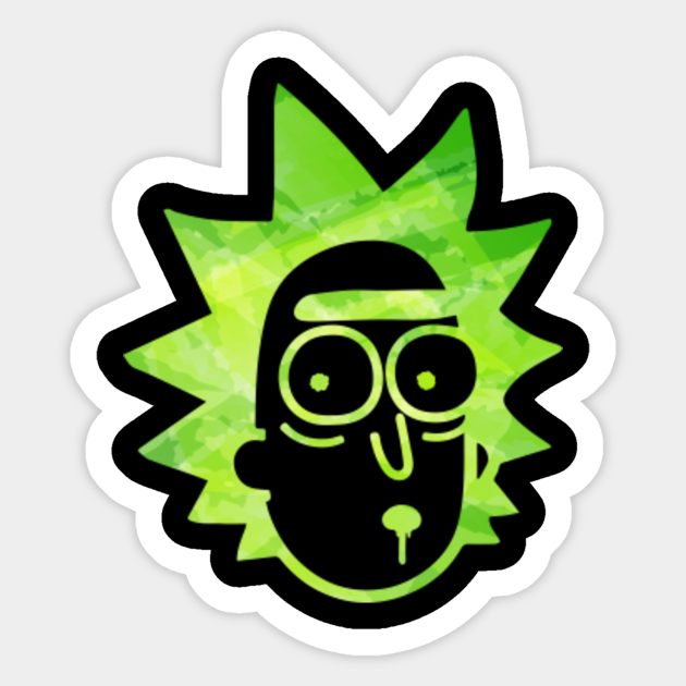 Silhouette Rick Sanchez - Rick - Sticker | TeePublic UK